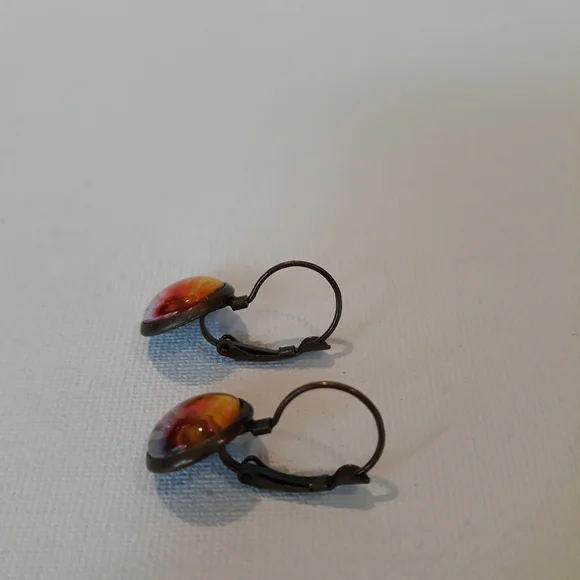 Sunflower Leverback earrings - Picture 3 of 4